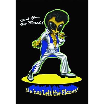 HEART ROCK флагче Елвис - Alien - HFL0143