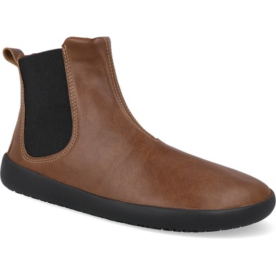 Ahinsa barefoot dámské kotníkové boty Chelsea 2.0 hnědé