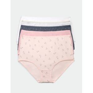 Marks & Spencer Бикини до талията от памук с lycra®, 5 бр. в опаковка Marks & Spencer военноморска синя Marks & Spencer | Sin | ЖЕНИ | 8
