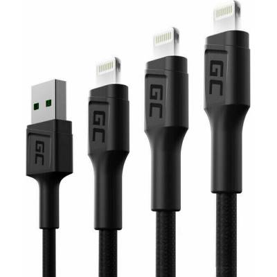 Green Cell KABGCSET04 USB - Lightning, 30cm, 120cm, 200cm