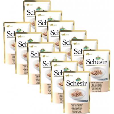 Schesir Cat Adult tuňák a losos 12 x 85 g