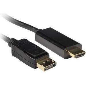 ACT Кабел ACT AK3992, DisplayPort - HDMI, 5 m, 4K, черен (EWENT-ACT-CAB-AK3992)