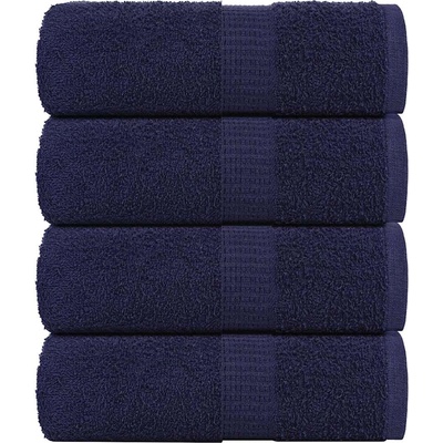 vidaXL Кърпи за пране FROGN 4 бр. тъмносини 30x30 см 360 г/м2 (136777)