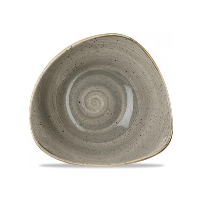Churchill 1795 Stonecast Peppercorn grey 23,5 cm miska ve tvaru trojúhelníku
