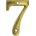 AMIG ЦИФРА 7 6см В БЛИСТЕР МЕСИНГ (2676)