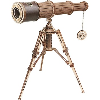Image 1 of Robotime Дървен 3D пъзел Robo Time от 314 части - Телескоп (ST004)