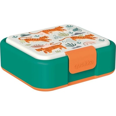 Quokka Twist Delený plastový box na jedlo Tigers 40261