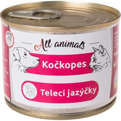 All Animals kočkopes Teľacie jazýčky 200 g