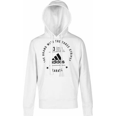 adidas Karate mikina s kapucňou Biela-Čierna