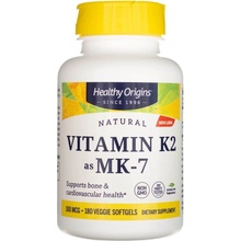 Healthy Origins Vitamin K2 jako MK-7 100 μg x 180 rostlinných softgel kapsúl