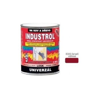 Industrol S 2013 Vrchná syntetická farba, 8300 červeň višňová 0,75l