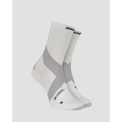 X-socks Cyklistické ponožky Bike Expert Crew Bielo-sivé