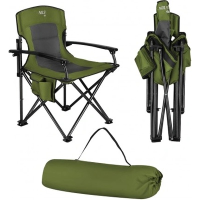 Nils Camp Къмпинг стол сгъваем Nils Camp NC3075, Зелено