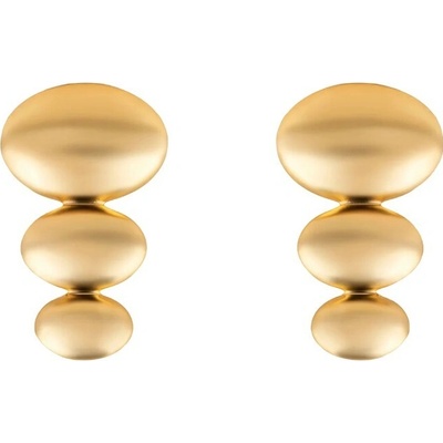 Marc Malone Pozlacené náušnice Amelie Gold Earrings MCE250216G