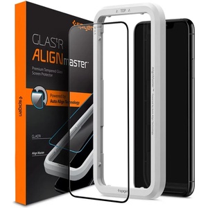 Spigen ALM закалено стъкло FC за iPhone 11 черно