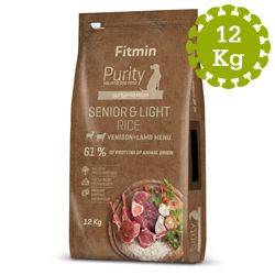 Fitmin Purity Hundefutter Mit Reis & Frischfleisch – Getreidefrei Für Senioren & übergewichtige Hunde, 12kg