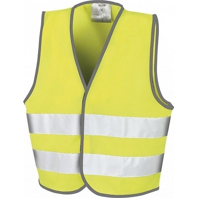 Result Safe-Guard Dětská reflexní vesta na suchý zip žlutáFluorescentní