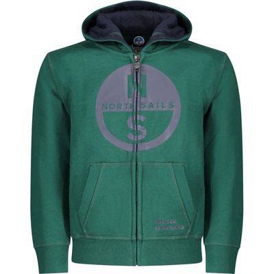 North Sails Children's Zip-up Sweatshirt Green