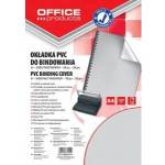 Office Products BINDING CLADDING OFFICE PRODUCTS, PVC, A4, 200MICR. , 100PCS, GREY TRANSPARENT 20222015-10