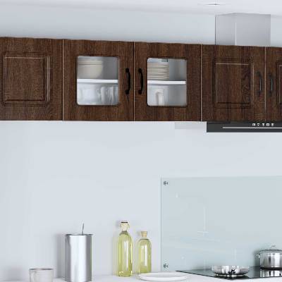 vidaXL Панел за миялна машина Kalmar Кафяв дъб 80 x 31 x 40 см (884601)