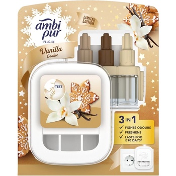 Ambi Pur Електрически освежител за въздух Ambi Pur 3Volution Vanilla Cookie Starter Pack 20ml (10HC070337)