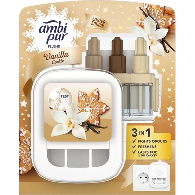 Ambi Pur Електрически освежител за въздух Ambi Pur 3Volution Vanilla Cookie Starter Pack 20ml (10HC070337)