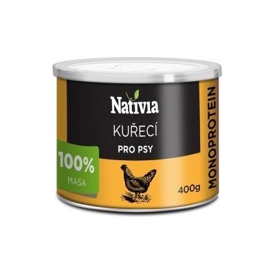 Nativia Dog kuřecí svalovina 400 g