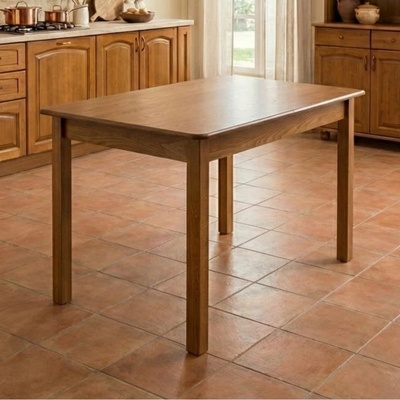 TopMebel Bergen маса от масивно дърво разширяема в цвят орех 120/150x68x77см