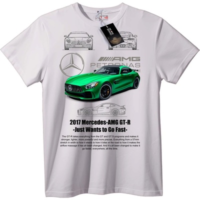2017 Mercedes-AMG GT-R Тениска с кола - 2XL, White