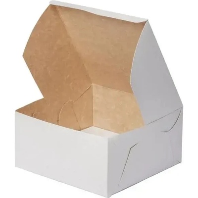 Veiras Висока Крафт кутия за торта, Бяла