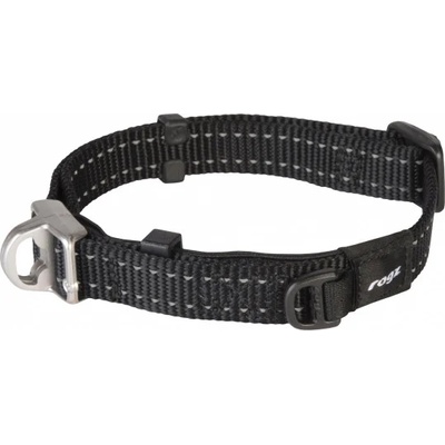 Rogz Safety Collar Quick Release Magnetic Collar Medium -Магнитен светлоотразителен нашийник за кучета 27 - 39 см. / 16 мм. черен