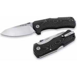 lionSTEEL tm1 ms / Здрав джобен нож с дръжка от микарта (lion0024)