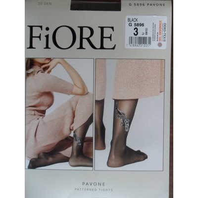 Fiore 20 DEN PAVONE black-grey