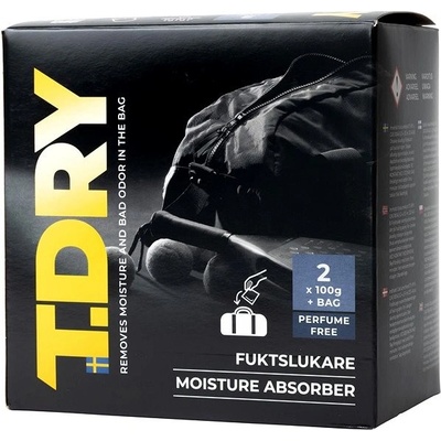 Everbrand Sweden T. Dry, cestovný pohlcovač vlhkosti a zápachu, neparfumovaný, 2 x 100 g
