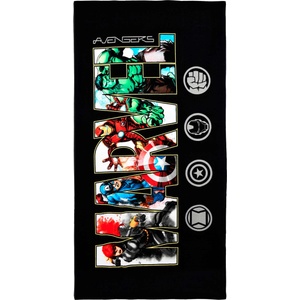 Kids movie heroes Плажна кърпа marvel comics (ez37002-black)