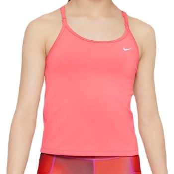 Nike Тениска за момичета Nike Dri-FIT Indy Tank Sports Bra - Оранжев