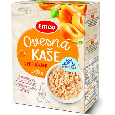Emco Ovesná kaše s meruňkami 5 x 55 g – Zboží Dáma