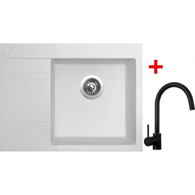 Sinks RIM 650 P Milk + Vitalia černá matná