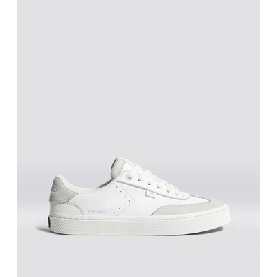 Cariuma Toca White Premium Leather Smoke White Suede Sneaker