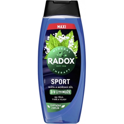 Radox Sport Mint And Sea Salt 3-in-1 Shower Gel 450 ml