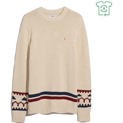 Farah Блуза Farah Men's Alvrstn Crew Sweatshirt - Cream