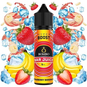 Bombo Bar Juice Hyper Boost Strawberry Banana Ice 5ml/60ml - boombvaping - 17,41 лв
