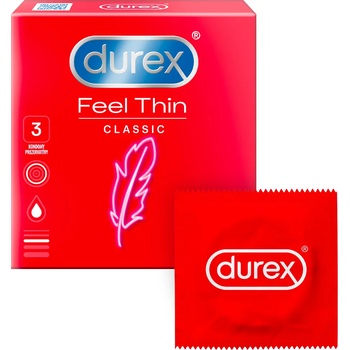 Image 1 of Durex Feel Thin Classic 3 pack