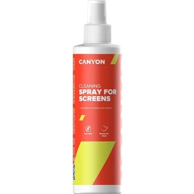 CANYON Screen Сleaning Spray for optical surface, 250ml, 58x58x195mm, 0.277kg (CNE-CCL21)