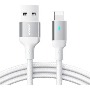 JOYROOM Кабел Joyroom A10 Series, USB към Lightning, 2.4A, 1.2m, бял (S-UL012A (S-UL012A10W)