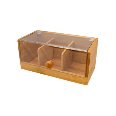 Nerthus Бамбукова кутия за съхранение на чай Nerthus - Малка (VB FIH 677)