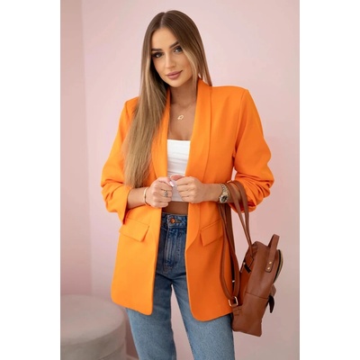 Kesi sako 9709 s elegantnou klopou Oranžová