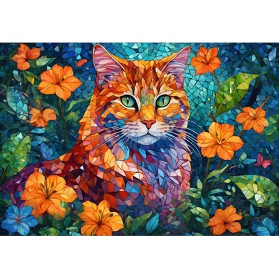 Alipson Puzzle - Puzzle Chat Mosaïque - 1 000 piese