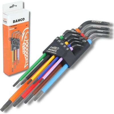 Bahco Zástrčné kľúče T-Profil T8 - T40 dlhé Sada 9 ks BAHC1997TORX/9P