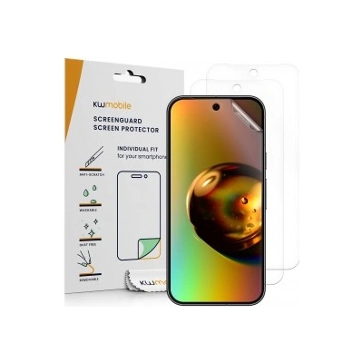 kwmobile 3x Защитно фолио за дисплей за Google Pixel 9 - прозрачен